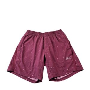 Legends Red Pattern Performance AOP Atheltic Short Size M